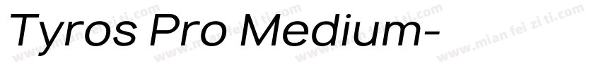 Tyros Pro Medium字体转换